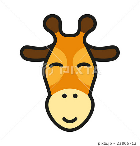 Giraffe head icon. Vector illustration 23806712