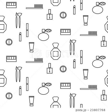 Makeup objects and products seamless pattern. 23807768