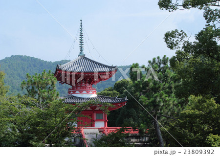 京都　大覚寺　心経宝塔 23809392