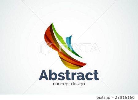 Abstract wave logo template, smooth motion concept Abstract wave logo template, smooth motion concept 23816160