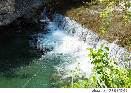 堰堤 静岡の興津川 堰堤 静岡の興津川 23816241