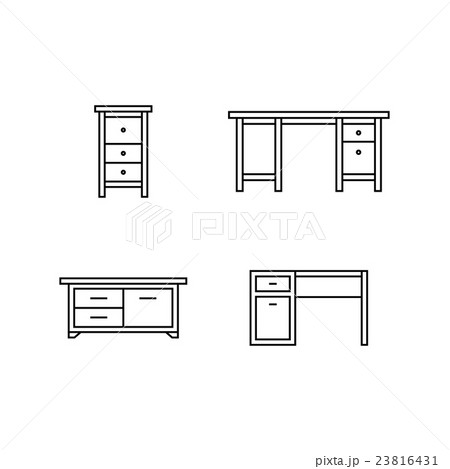 Furniture vector icons Furniture vector icons 23816431