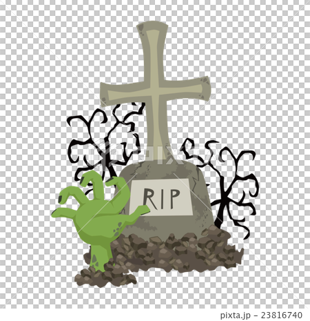 Grave And Zombies Stock Illustration