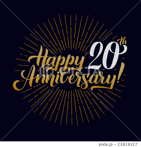 Happy Anniversary Calligraphic and Starburst Happy Anniversary Calligraphic and Starburst 23818327