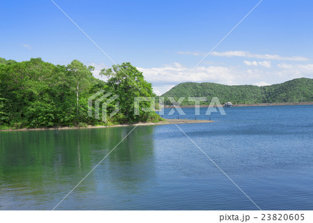 新緑の玉原湖 23820605