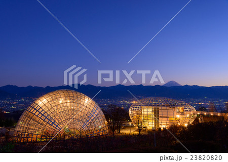 甲府の夜景　笛吹川フルーツ公園からの眺め 23820820