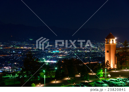 甲府の夜景 笛吹川フルーツ公園からの眺め 甲府の夜景 笛吹川フルーツ公園からの眺め 23820841