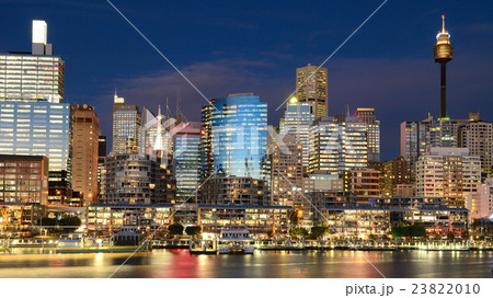 Sydney Darling Harbour nightscape 23822010