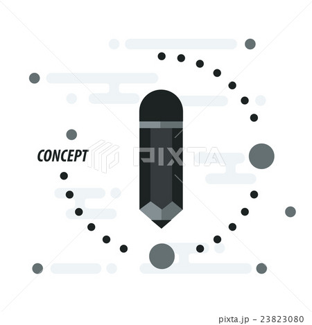 Pencil concept template black Pencil concept template black 23823080