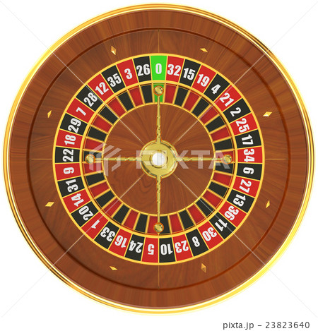 Casino roulette, top view. 3D rendering Casino roulette, top view. 3D rendering 23823640