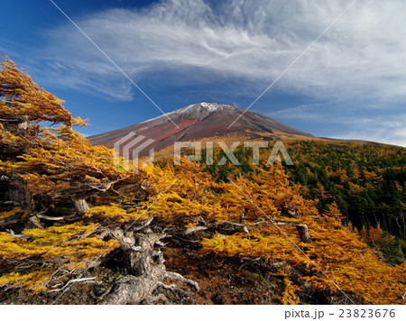 奥庭の秋富士 23823676