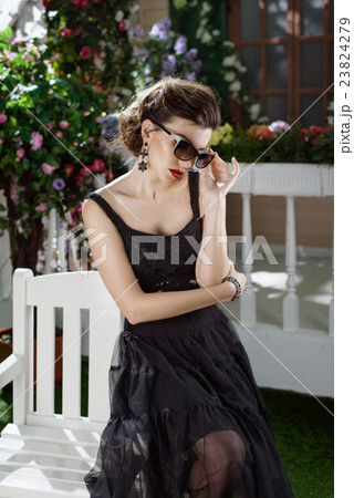 Young girl dressed in Italian style 23824279