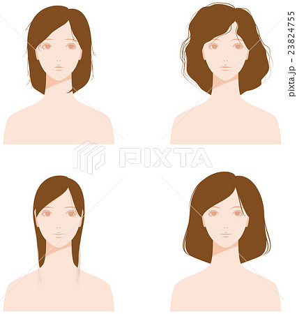 髪の悩み　多い　薄い　枝毛 23824755