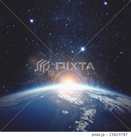 Sunrise over the Earth. Elements of this image 23824787