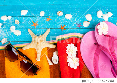 Summer accessories and shells Summer accessories and shells 23824788