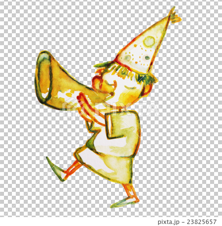 ラッパを吹くこども ラッパを吹くこども 23825657