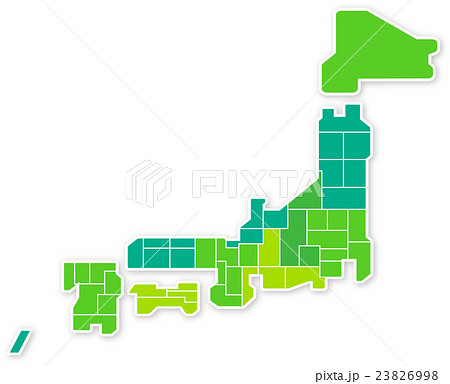 日本地図のイラスト素材