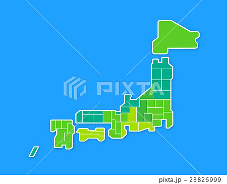 日本地図のイラスト素材