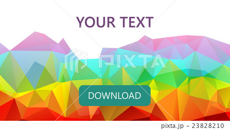 Colorful rainbow polygon banner background or Colorful rainbow polygon banner background or 23828210