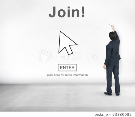 Join Register Enter Arrow Icon Concept Join Register Enter Arrow Icon Concept 23830085