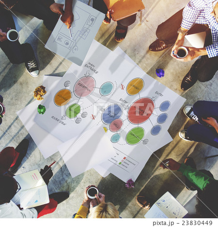 Office Floor Plan Sketch Drawing Concept 23830449
