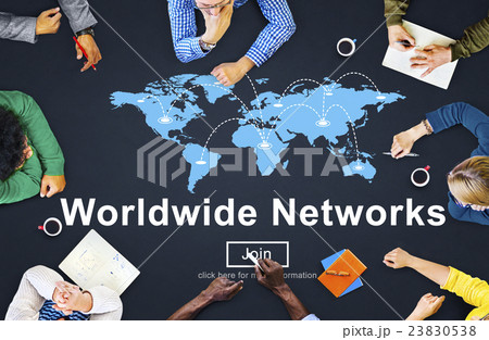 Worldwide Networks Global Communication Finance Concept 23830538