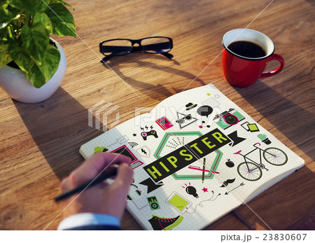 Hipster Lifestyle Style Retro Indie Concept 23830607