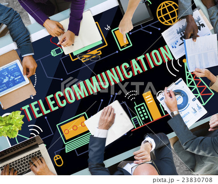 Telecommunication Connection Links Networking Concept 23830708