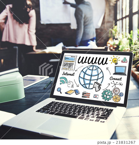 WWW Web Online Technology Global Concept 23831267