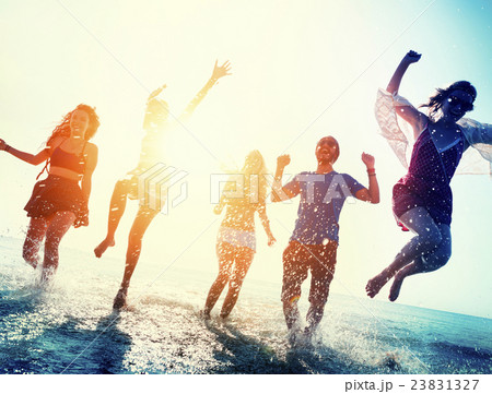 Friendship Freedom Beach Summer Holiday Concept Friendship Freedom Beach Summer Holiday Concept 23831327