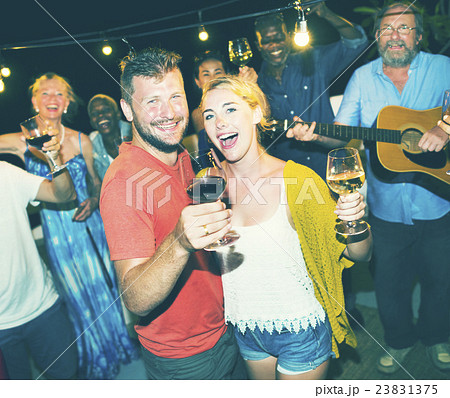 Diverse People Friends Hanging Out Drinking Concept 23831375