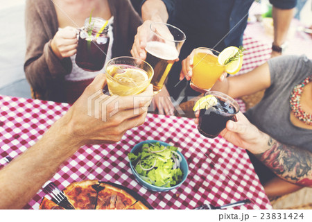 Dining Dinner Drinking Brunch Lifestyle Friendship Concept Dining Dinner Drinking Brunch Lifestyle Friendship Concept 23831424