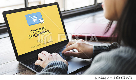 Online Shopping E-business Digital Technology Concept Online Shopping E-business Digital Technology Concept 23831975