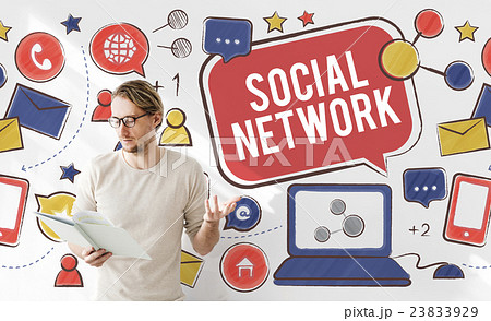 Social Network Media Communication Connection Concept 23833929