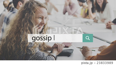 Gossip Rumor Hearsay Scandal Conversation Concept 23833989