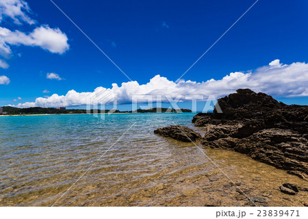 海、雲、風景、沖縄。 海、雲、風景、沖縄。 23839471