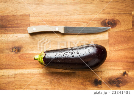 dewy fresh eggplant 23841485