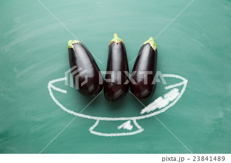 tasty fresh eggplants 23841489