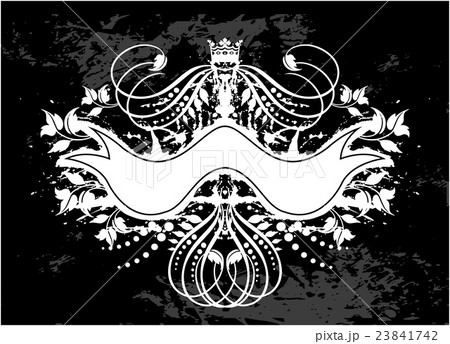 Decorative frame with crown Decorative frame with crown 23841742