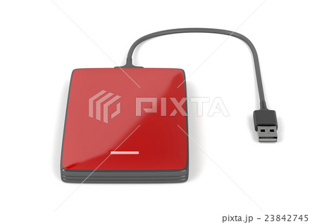 Red external hard drive 23842745