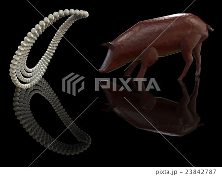 Cast pearls before swine 3d rendering 23842787