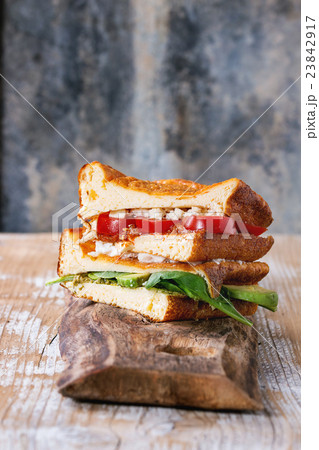 Low-carb bread sandwich 23842917