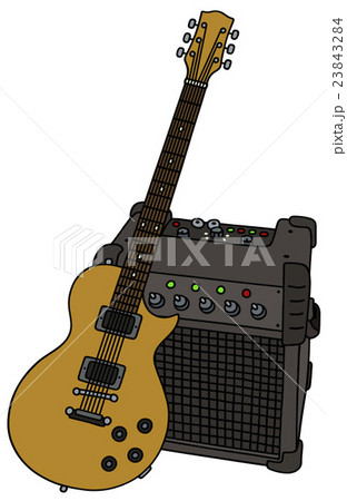 Electric guitar and the combo 23843284