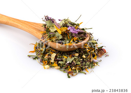 Dried herbal tea leaves 23843836