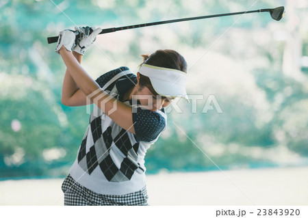 Japanese woman golfer , housewife Japanese woman golfer , housewife 23843920