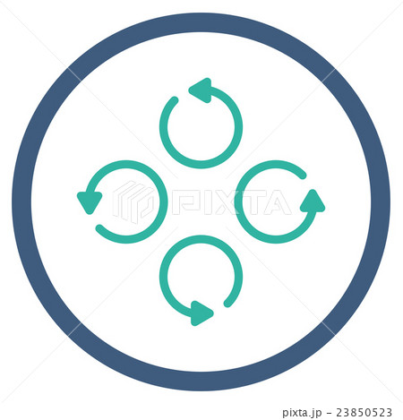 Rotation Flat Icon 23850523