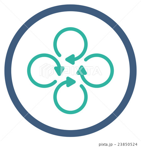 Rotation Flat Icon 23850524
