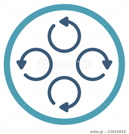 Rotation Flat Icon Rotation Flat Icon 23850858