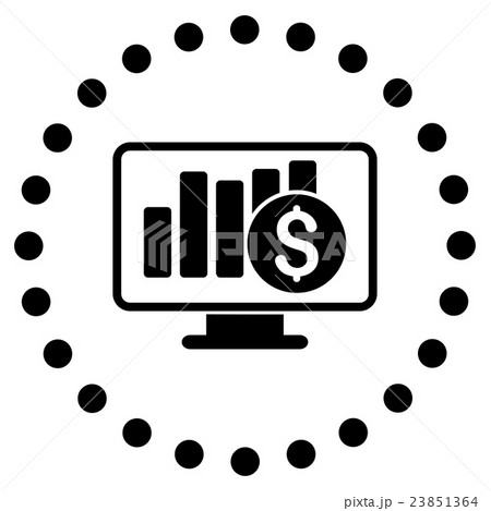 Stock Market Monitoring Icon 23851364