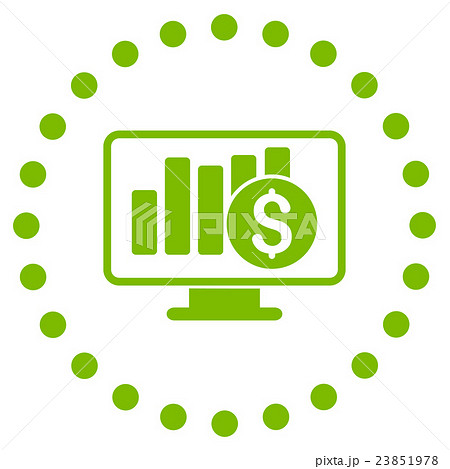 Stock Market Monitoring Icon Stock Market Monitoring Icon 23851978